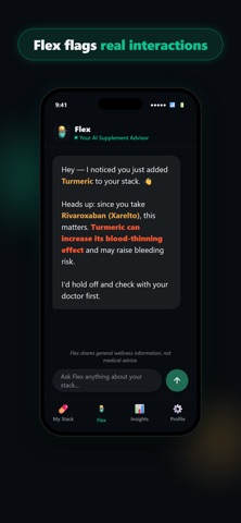 Flexwell AI Supplement Coach Screenshot 2 of 8