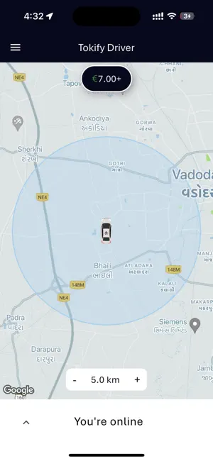 Tokify Driver screenshot 2