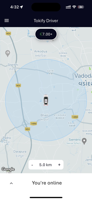 Tokify Driver Screenshot 2 of 5