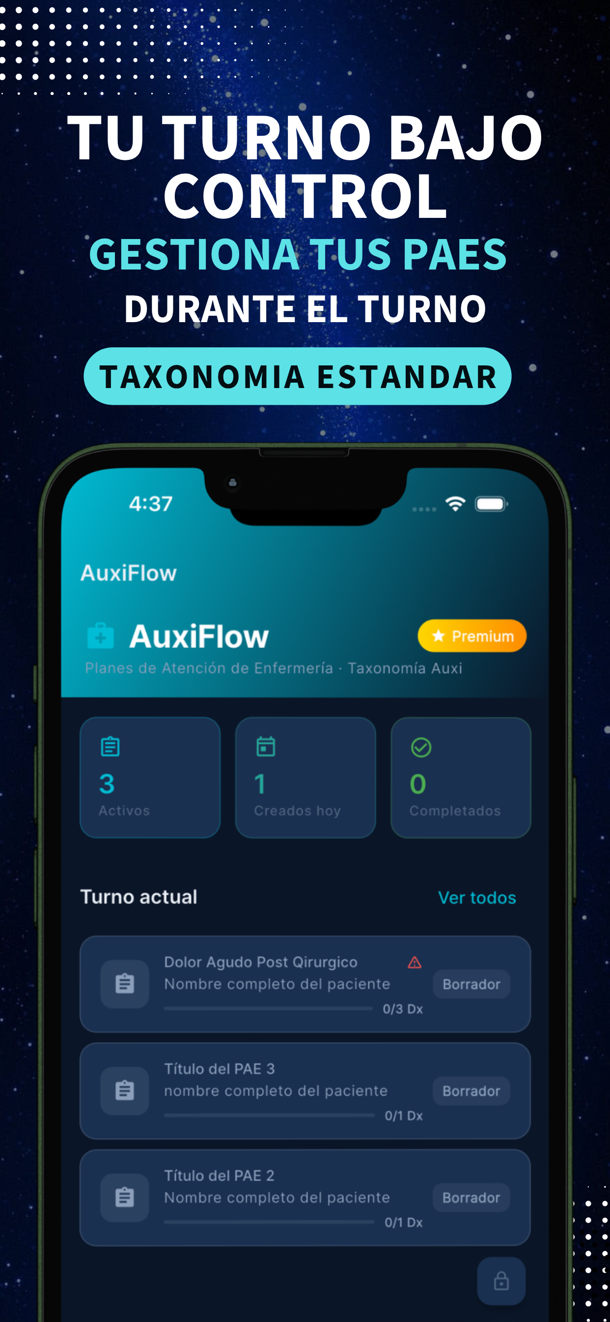 Auxi Flow: PAE de Enfermeria