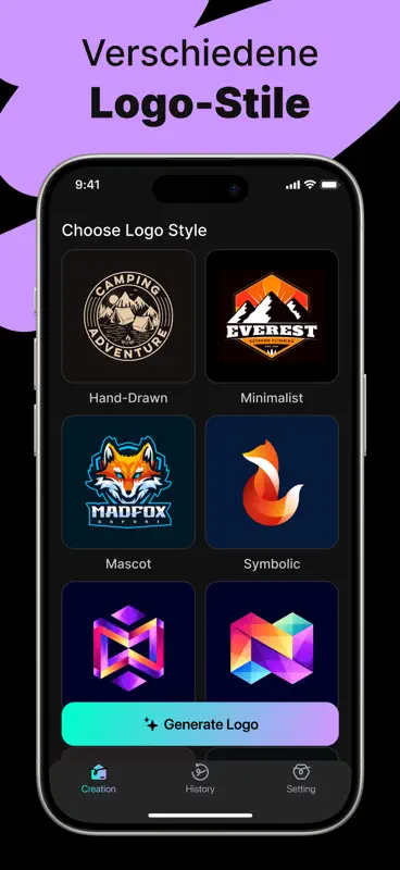 Logo Maker - KI Design screenshot 2 of 6