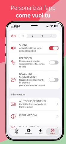 TOMATO Grocery List screenshot