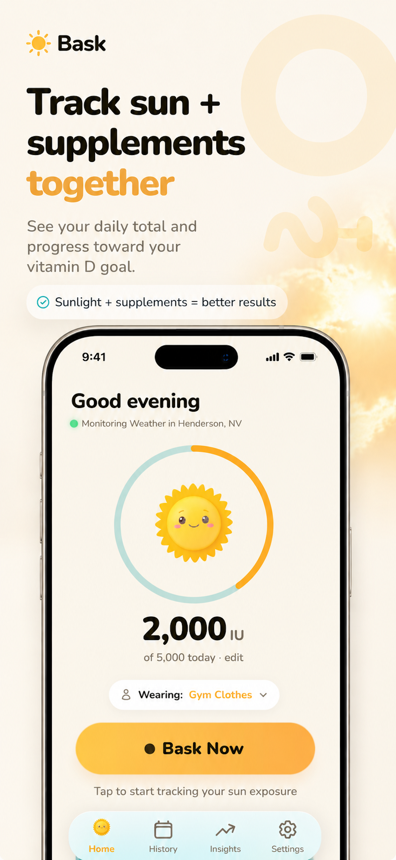Vitamin D Sun Tracker - Bask screenshot 5