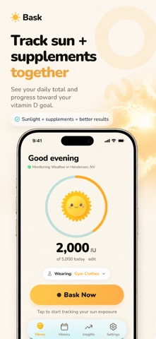Vitamin D Sun Tracker - Bask Screenshot 5 of 6