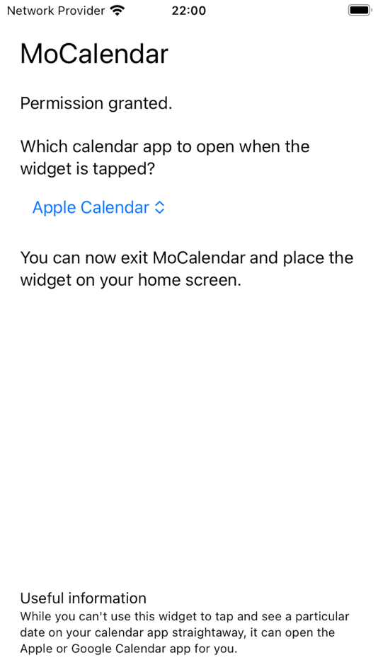 #2. Calendar Widgets | MoCalendar (iOS) 由: Giorgos Neokleous
