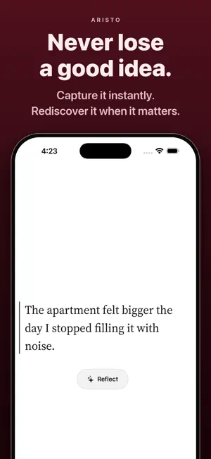 Aristo: Ideas That Argue Back screenshot 1