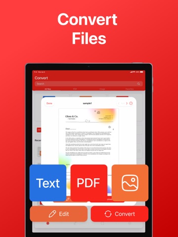 Pic to PDF Converter + iPad screenshot