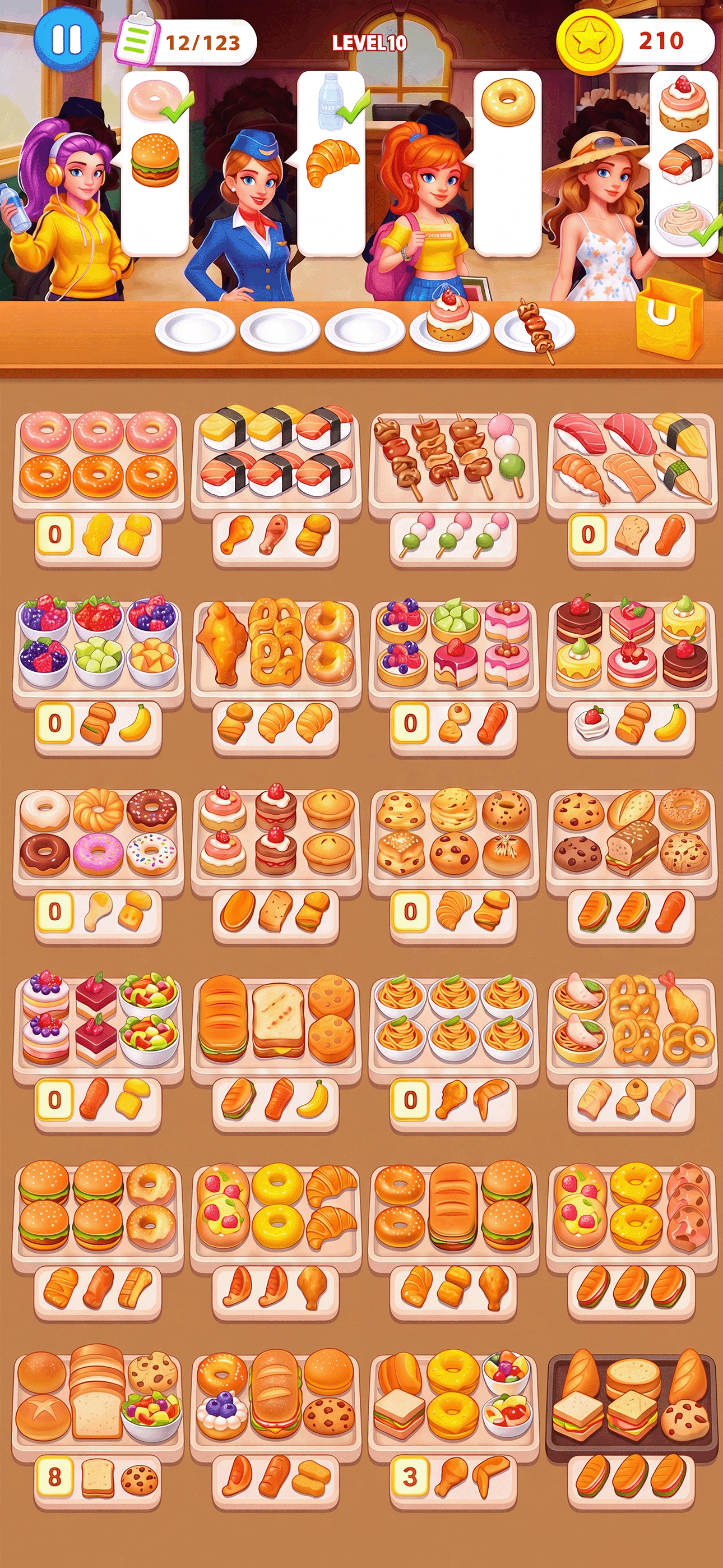 Food Order - Matching Sort Jam screenshot 5