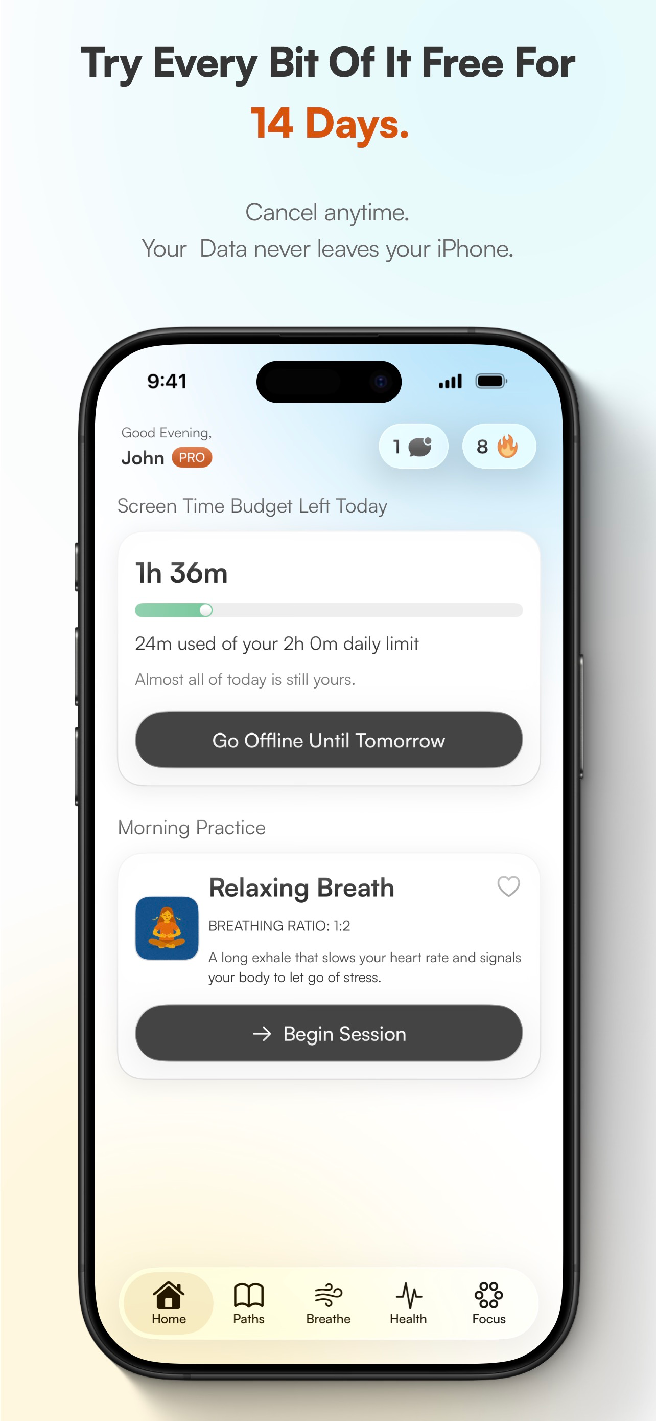GetBliss: Breathwork+AppBlock screenshot 10