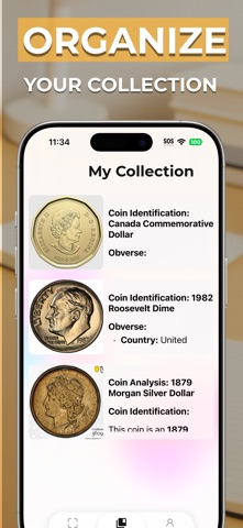 Coin Identifier ° CoinIQ iPhone screenshot