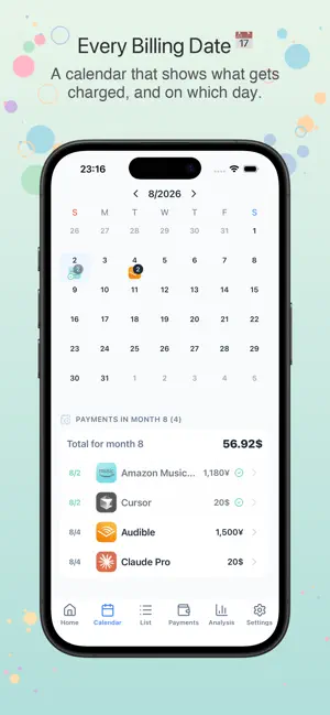 Subscription Manager:SubTracks screenshot 2