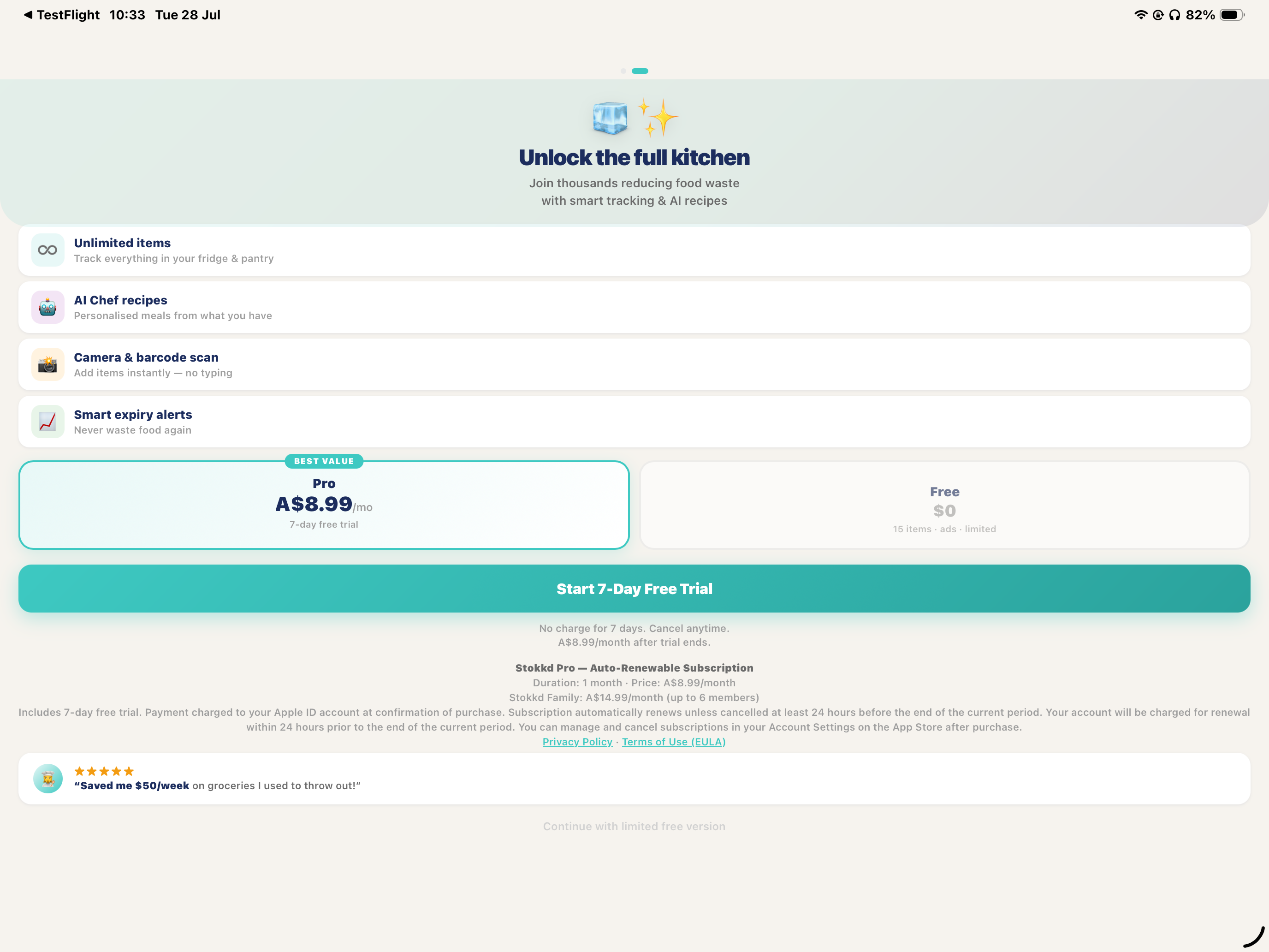 Stokkd Fridge & Pantry Tracker screenshot 7