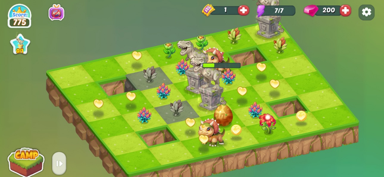 Dino Merge: Jurassic Zoo iOS Mod IPA screenshot 2 - iOS game interface