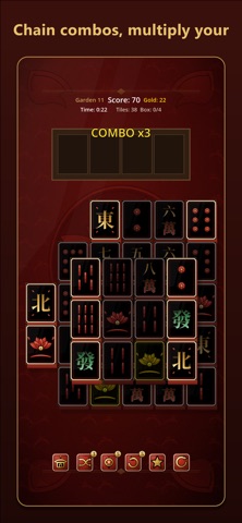 Mahjong Solitaire: Red Lotus Screenshot 1 of 7