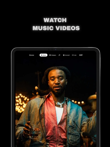 eel - Movies, Music + Live TV iPad screenshot