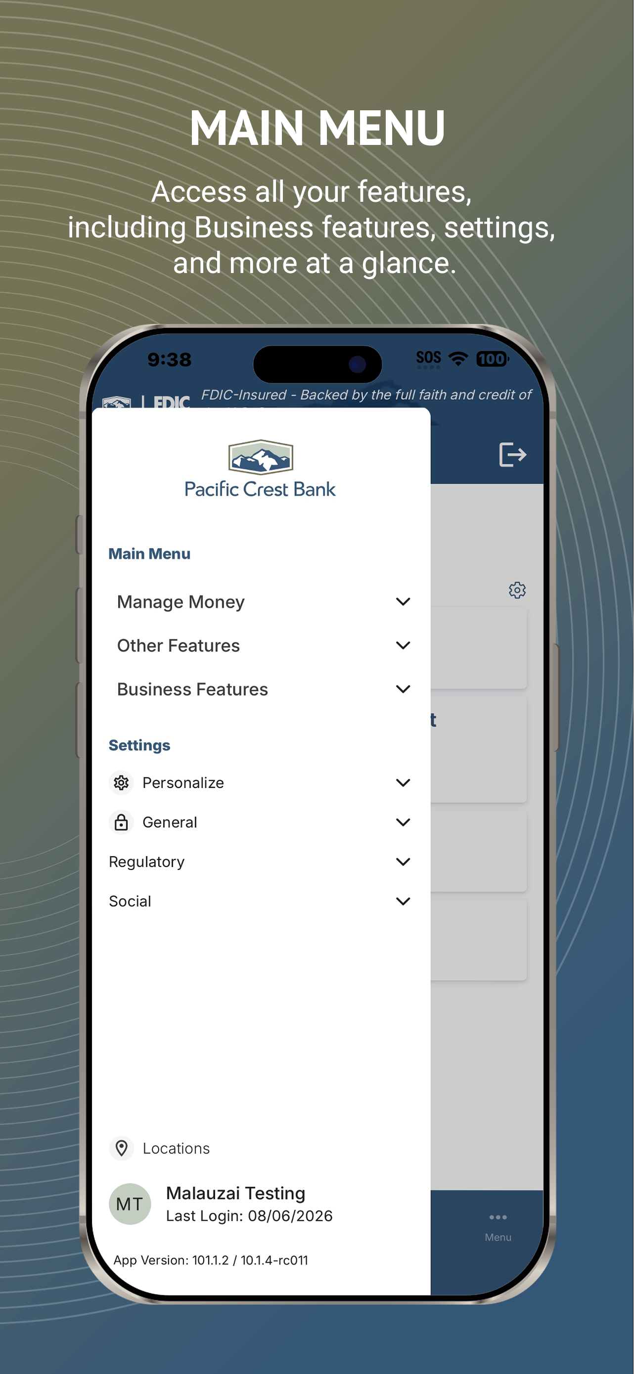 Pacific Crest Bank Business screenshot 5