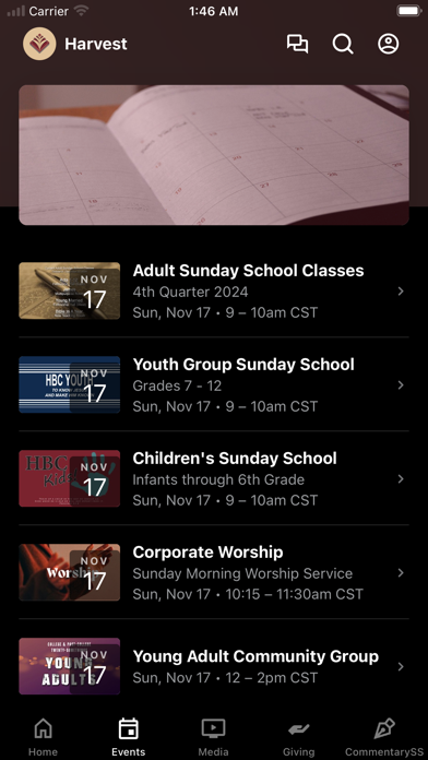 Harvest Bible Church Cypress iPhone screenshot 2 - Education app