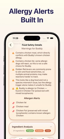 Pet Food Safety Scanner iPhone screenshot