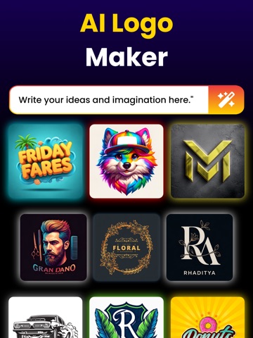 Arvine AI Logo Maker & Creator iPad screenshot
