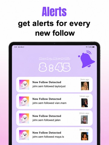 Haunt - Recent Follow Tracker iPad screenshot