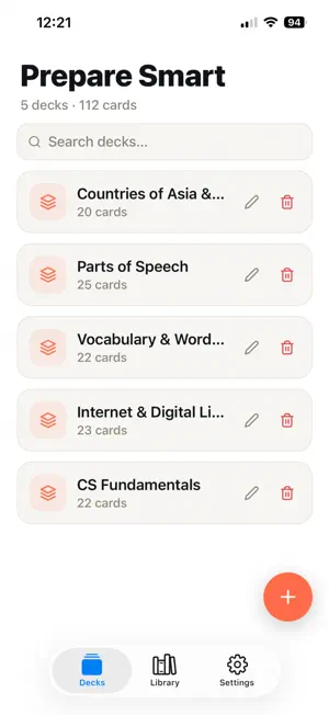 Prepare Smart: AI Flashcards screenshot 1
