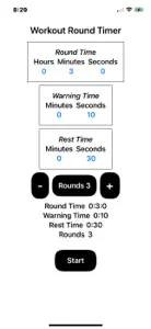 WorkOut-RoundTimer screenshot #1 for iPhone