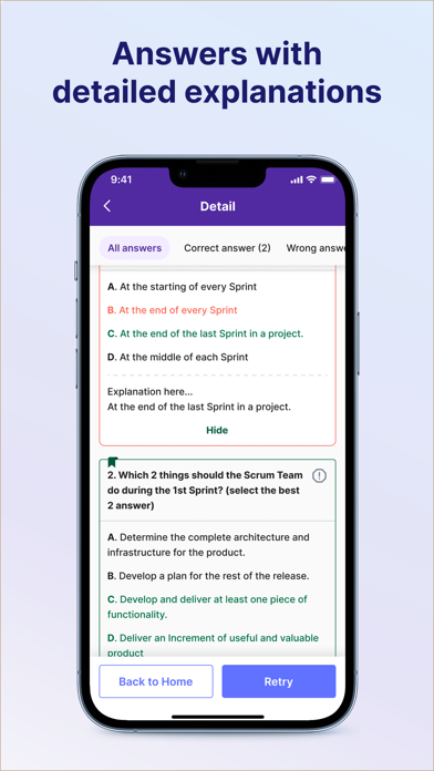 Screenshot 4 of PMP Exam Simulator App