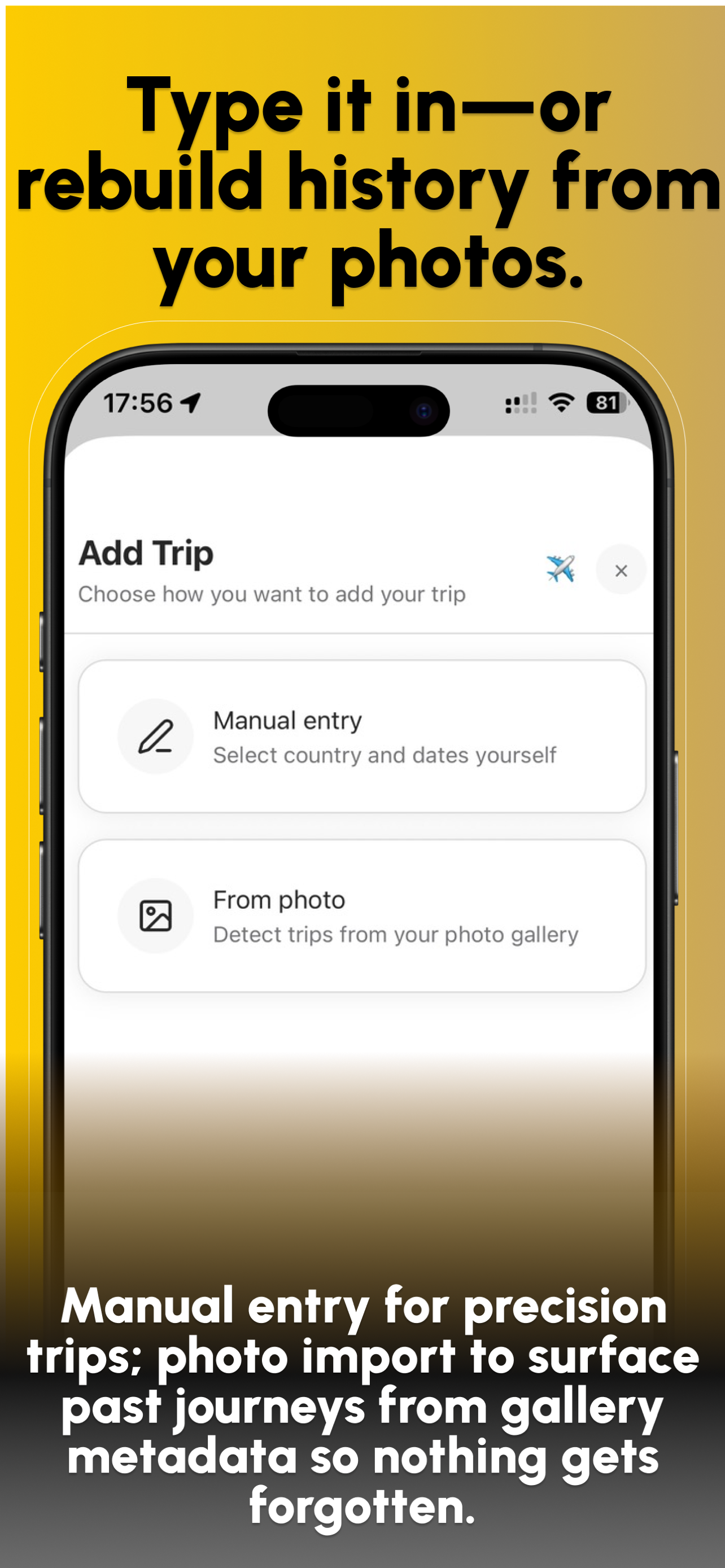 Visitlog: Country Tracking