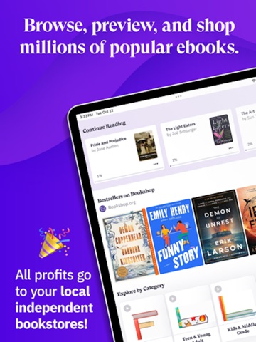 Bookshop.org: Read/Buy Ebooks iPad screenshot