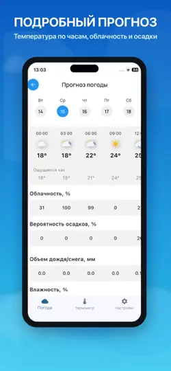 Скриншот Комнатный Термометр, погода на iPhone 3