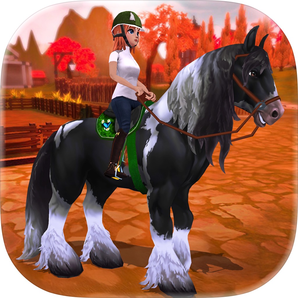 Apple App Store cover for Horse Riding Tales: Wild World