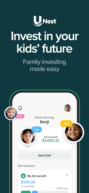 ‎UNest: Investing for Your Kids Screenshot