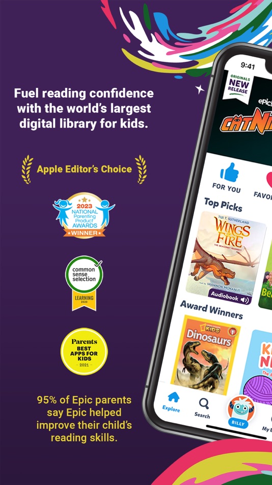 #1. Epic - Kids' Books & Reading (iOS) Podle: Epic Creations, Inc.