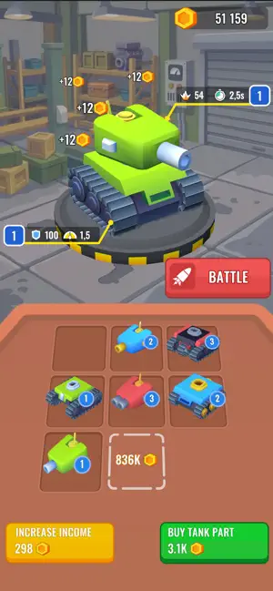 Tank Clash: Build & Fight screenshot 1