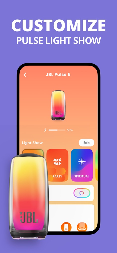 JBL Portable - Dynamic Light Customization