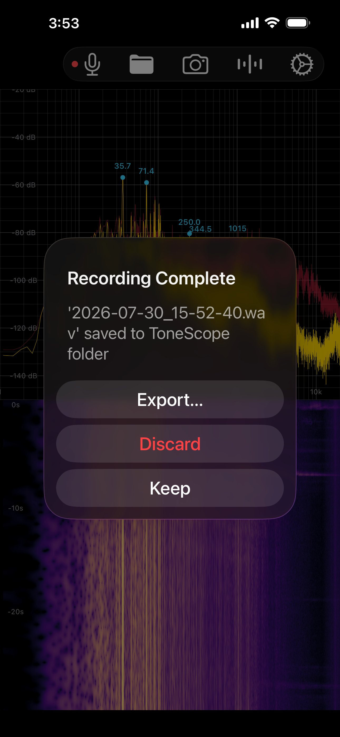 ToneScope screenshot 2
