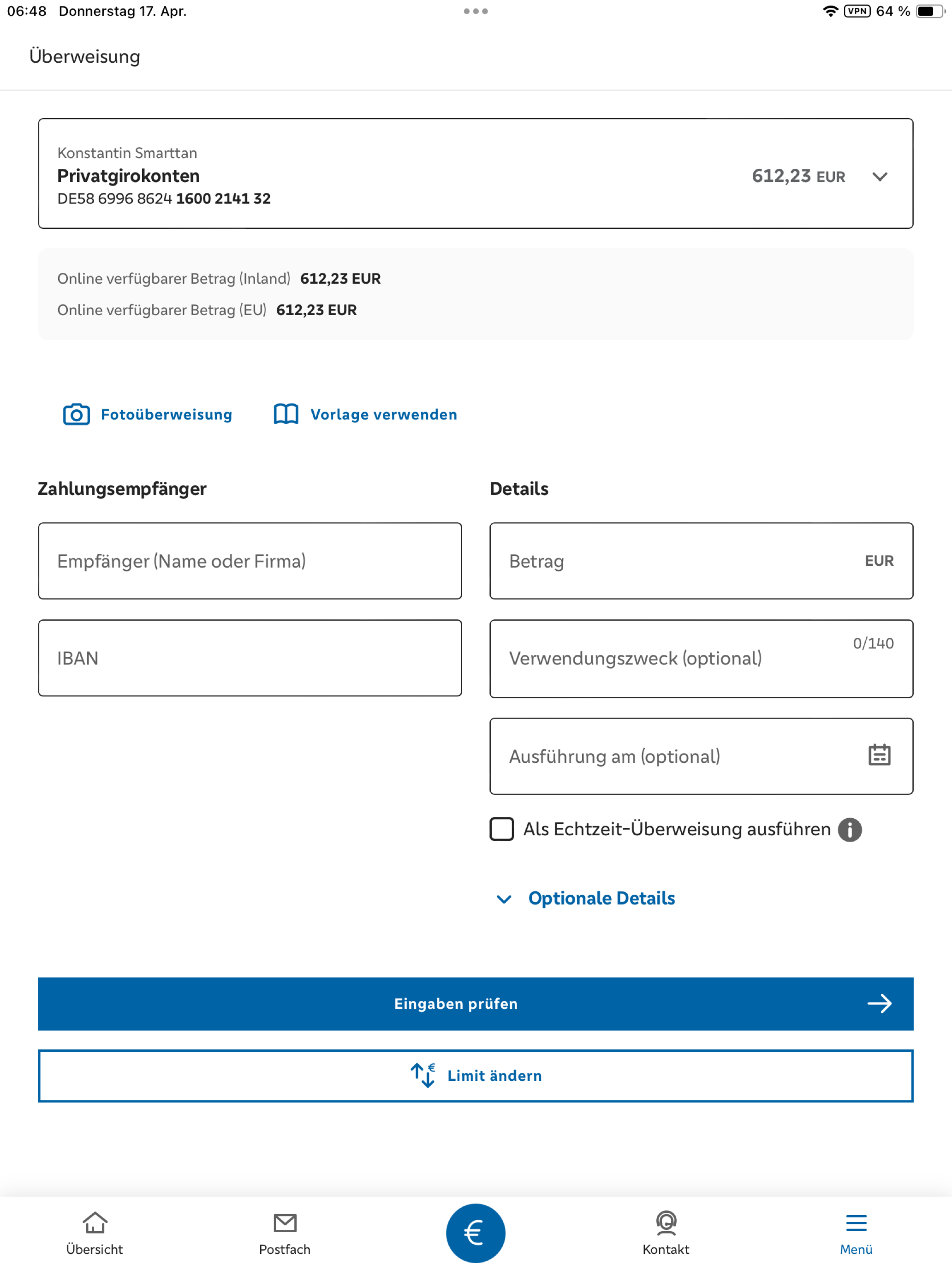Braunschweiger Privatbank App screenshot 10