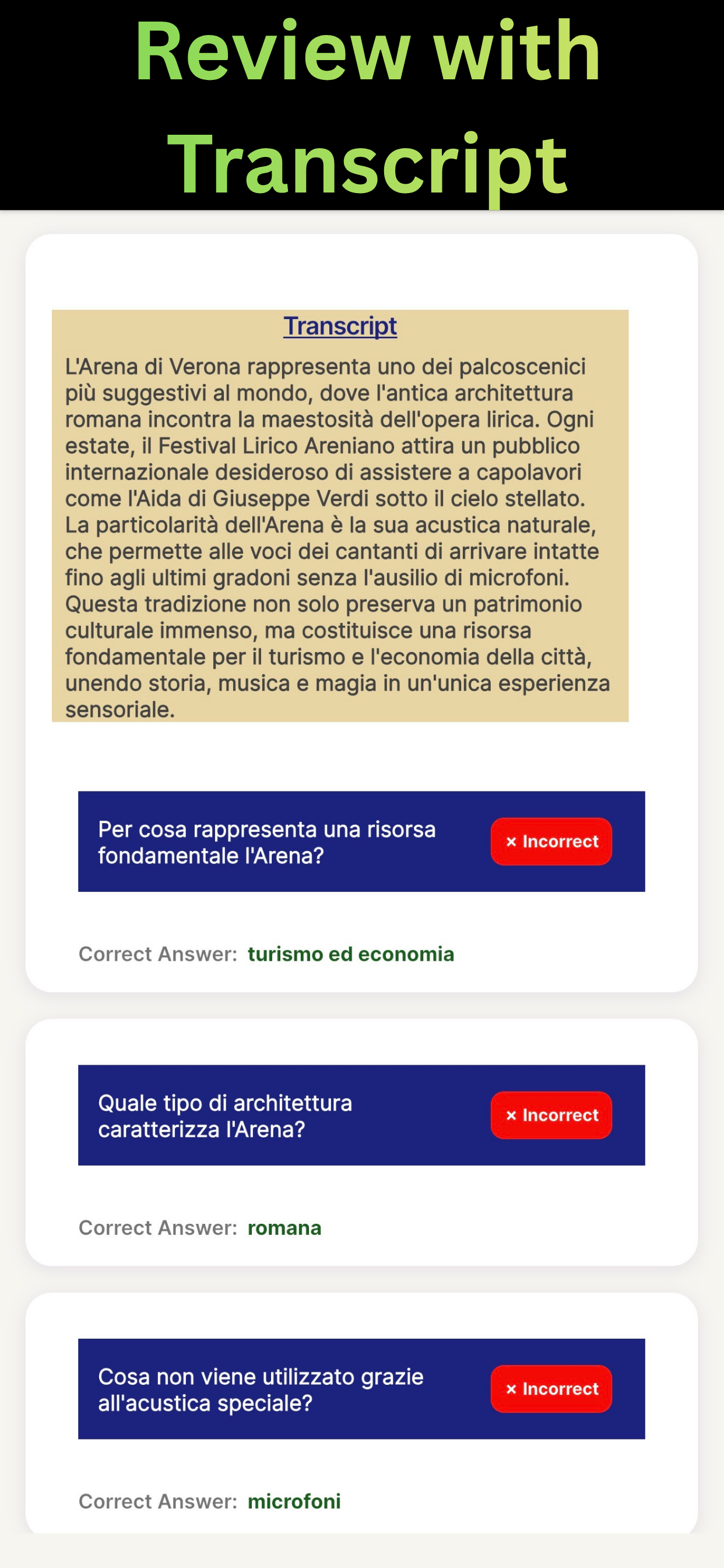 Italian Exam Academy: A1-B2 screenshot 9