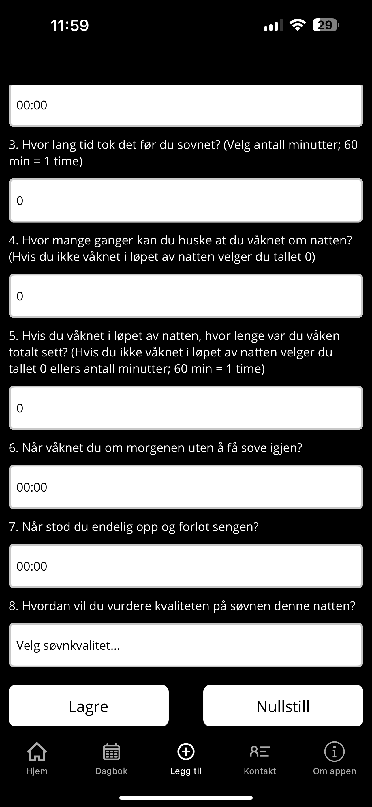 Morfei søvndagbok