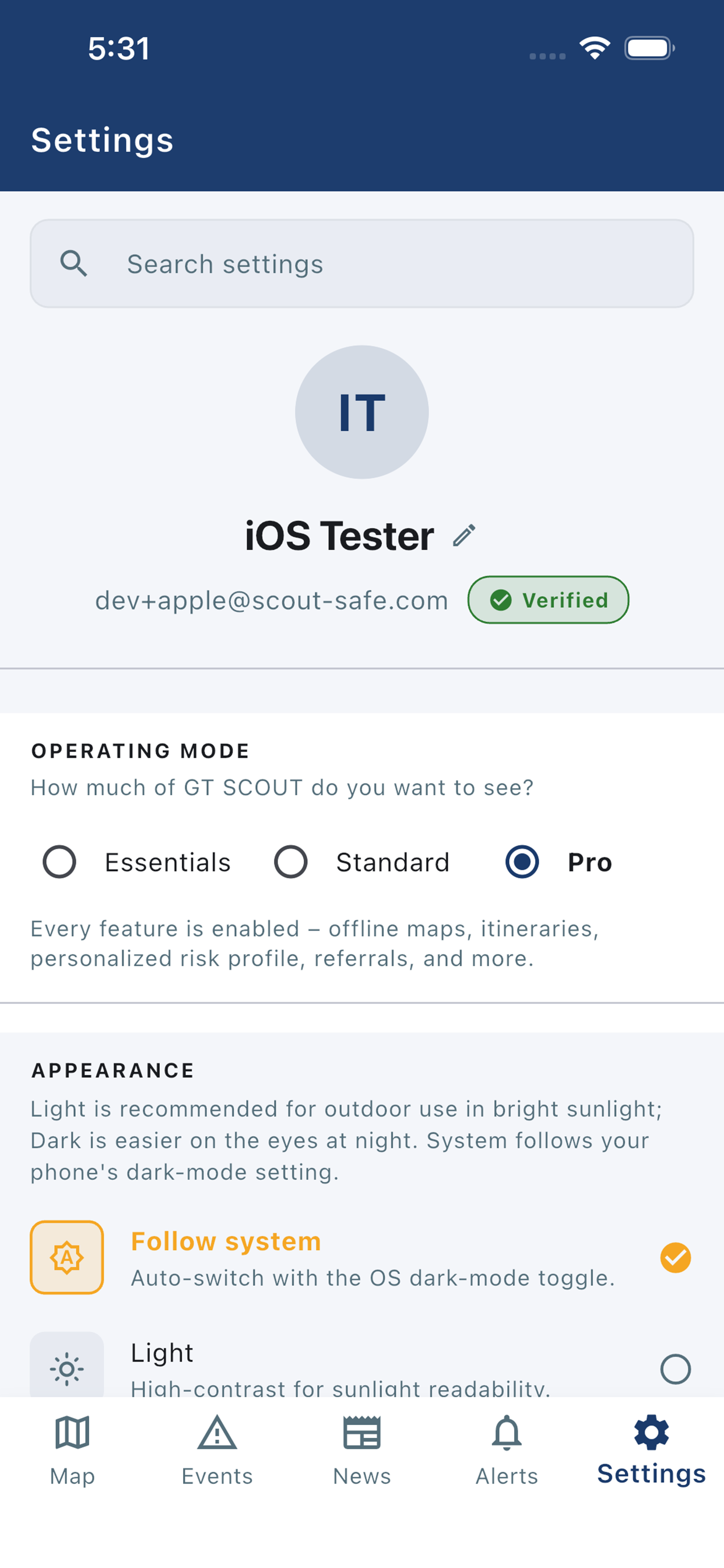 GT SCOUT screenshot 5