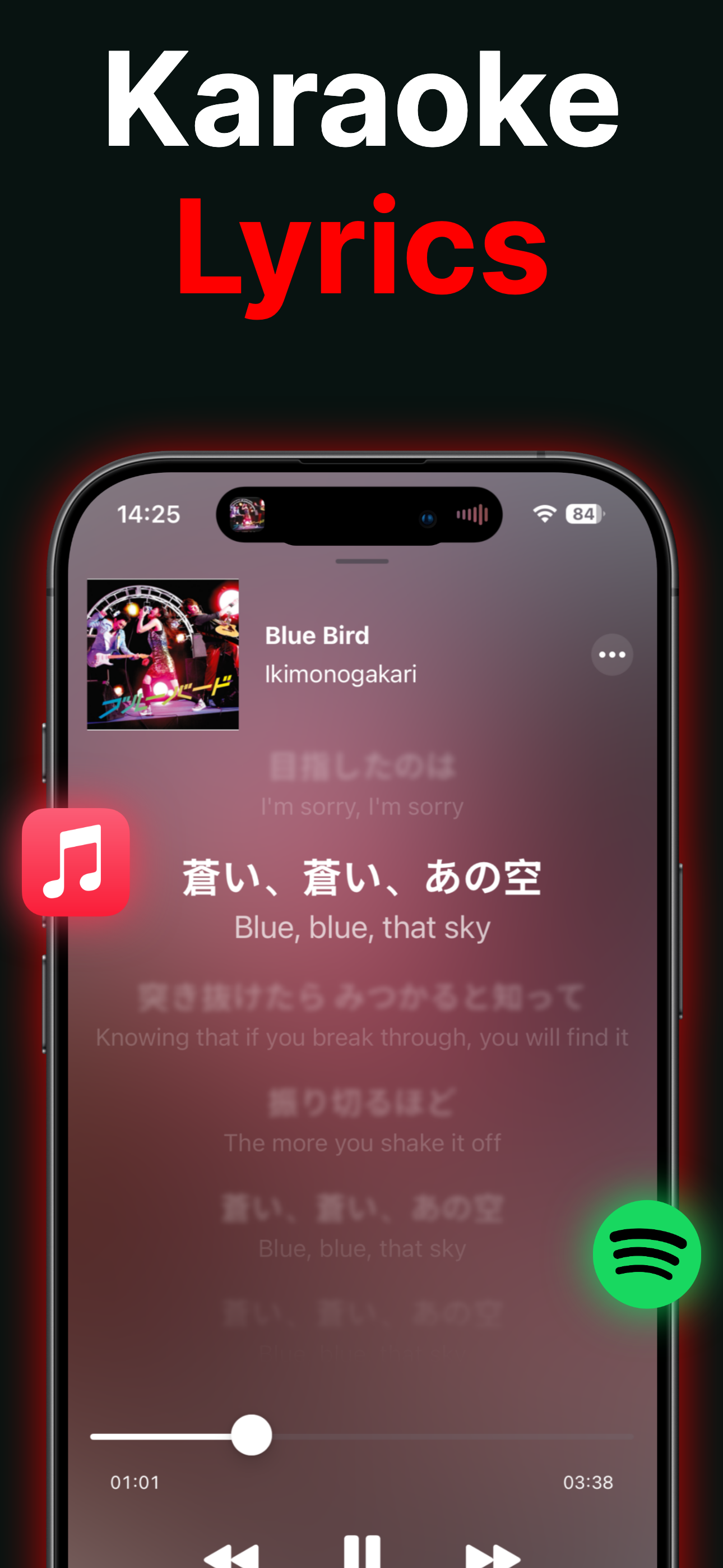 Dynamic Lyrics: Karaoke Songs screenshot 3