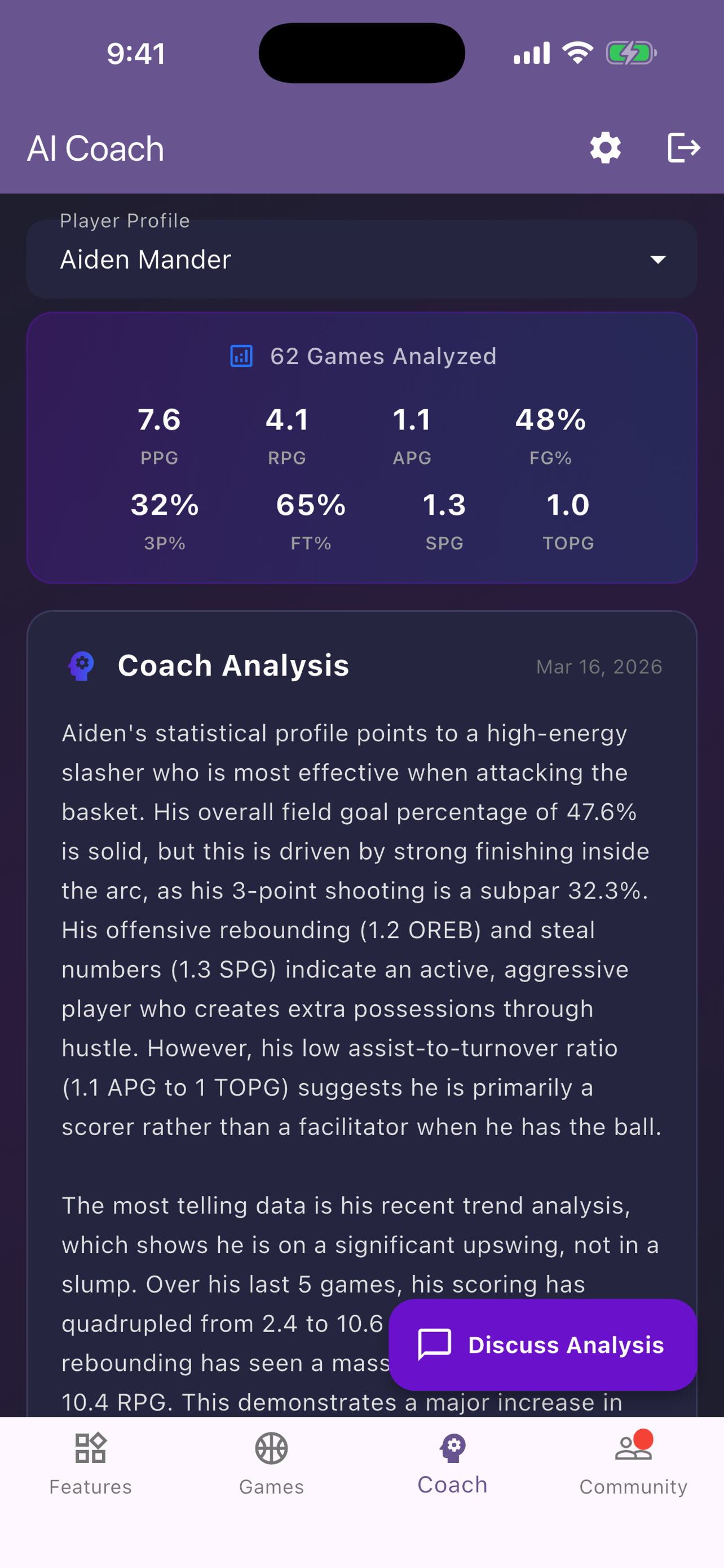 Aiden Stats Tracker