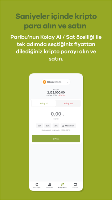 Paribu | Bitcoin Alım Satım Screenshot