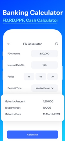 Loan EMI Calculator : Planner screenshot