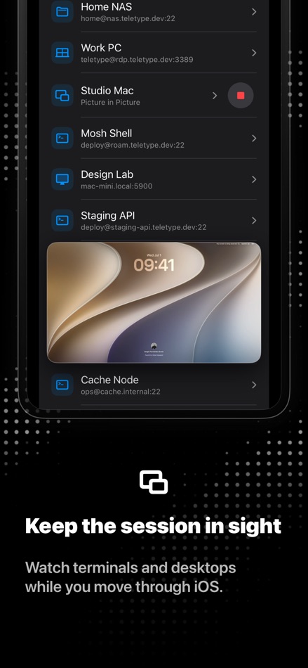 #6. Teletype: SSH & Remote Desktop (iOS) Przez: Sergio Fernandez Duran