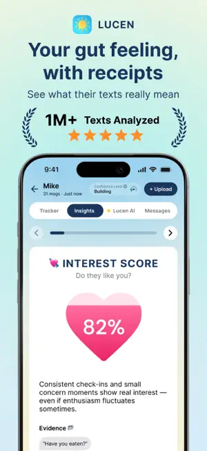 Lucen: AI Text Dating Advice screenshot 1