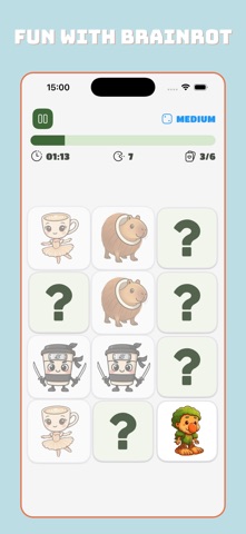 Kawaii Flip Match Game screenshot