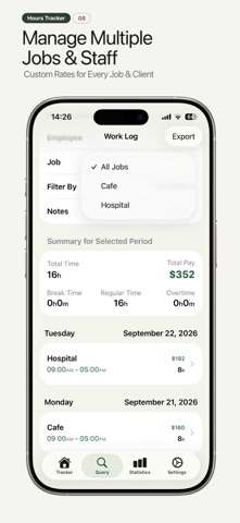 Hours Tracker: Work Log & Pay Screenshot 8 of 8