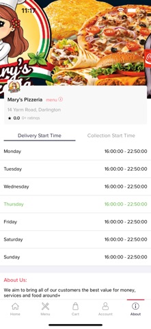 Mary’s Pizzeria screenshot