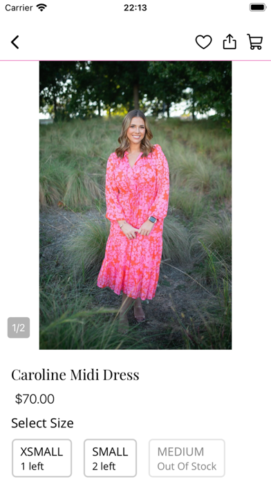 The Pink Iris Boutique Screenshot